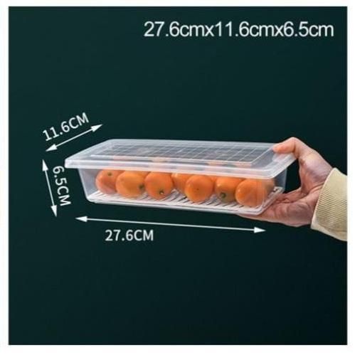 Fridge Storage Containers Box 27*11.6*6.5cm (Pack of 2)